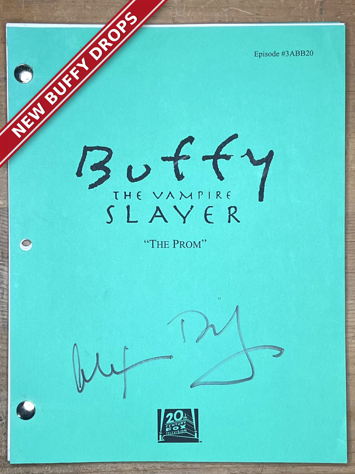 Buffy "The Prom" Script — Hand-Signed by Alexis Denisof — 1/1 From His Personal Collection